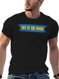 Not In The Mood Black Graphic T-Shirt