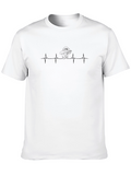 Black Skydiver Heartbeat T-Shirt