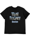 West Roxbury Boston Black T-Shirt