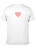 Heart Arrow Graphic T-Shirt - Black Cotton Tee