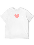 Heart Arrow Graphic T-Shirt - Black Cotton Tee