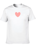 Heart Arrow Graphic T-Shirt - Black Cotton Tee
