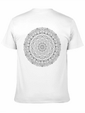 Black Mandala Graphic Tee - Mens Casual Style