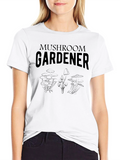Mushroom Gardener Black T-Shirt