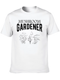Mushroom Gardener Black T-Shirt