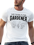 Mushroom Gardener Black T-Shirt