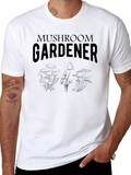 Mushroom Gardener Black T-Shirt