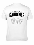 Mushroom Gardener Black T-Shirt