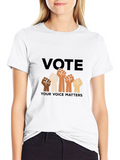 Vote Your Voice Matters T-Shirt Equality