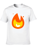 Cool Fire Graphic Black T-Shirt