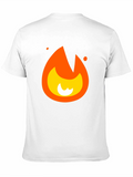 Cool Fire Graphic Black T-Shirt