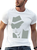 Black T-Shirt with Detective Graphic