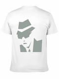 Black T-Shirt with Detective Graphic