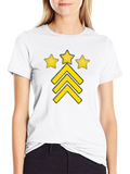 Stars and Stripes Graphic Black T-Shirt