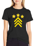 Stars and Stripes Graphic Black T-Shirt