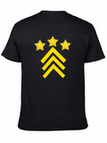 Stars and Stripes Graphic Black T-Shirt