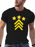 Stars and Stripes Graphic Black T-Shirt