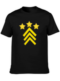 Stars and Stripes Graphic Black T-Shirt