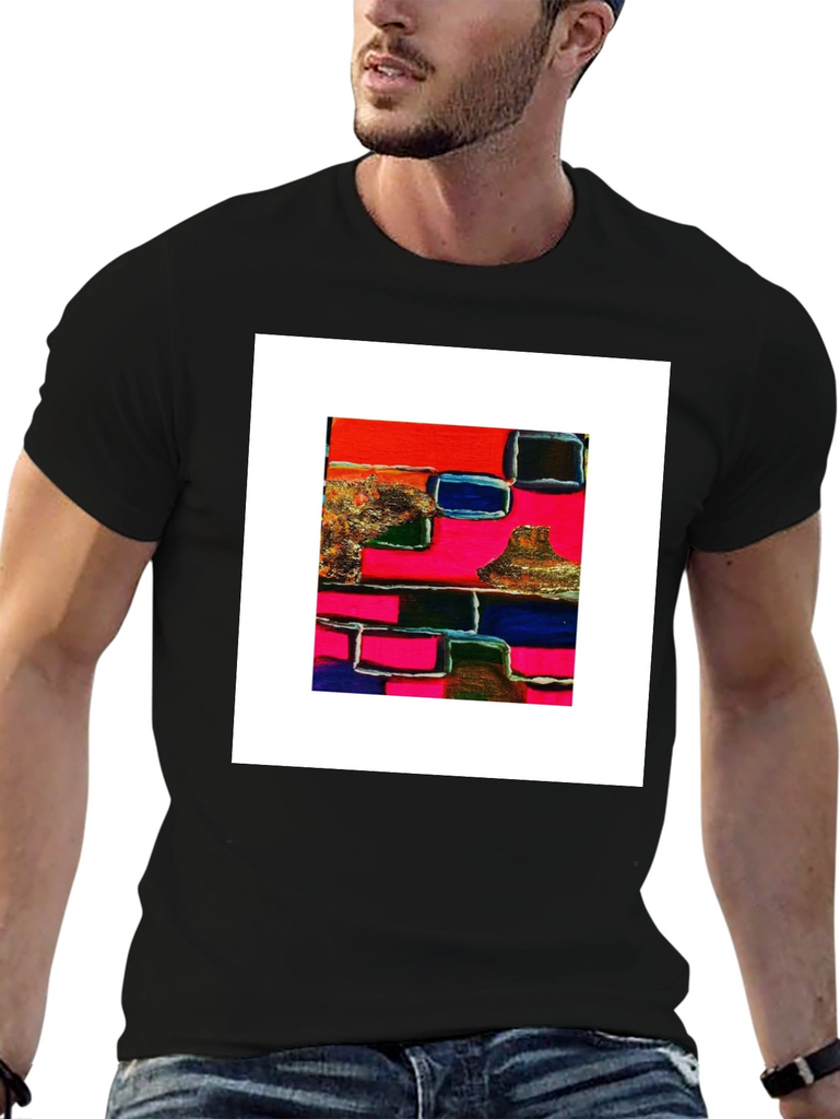Abstract Art Graphic Tee - Modern Style