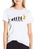 Evolution of Basketball Black T-Shirt