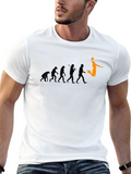 Evolution of Basketball Black T-Shirt