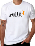 Evolution of Basketball Black T-Shirt