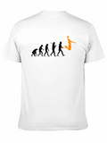 Evolution of Basketball Black T-Shirt
