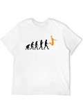 Evolution of Basketball Black T-Shirt