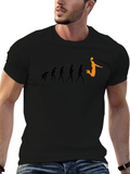 Evolution of Basketball Black T-Shirt
