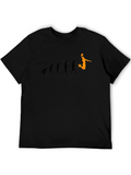 Evolution of Basketball Black T-Shirt