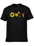 Peace Love Dogs Sunflower T-Shirt