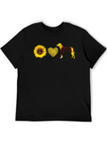 Peace Love Dogs Sunflower T-Shirt