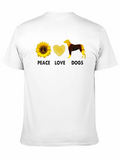 Peace Love Dogs Sunflower T-Shirt