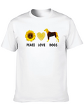 Peace Love Dogs Sunflower T-Shirt