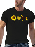 Peace Love Dogs Sunflower T-Shirt