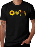 Peace Love Dogs Sunflower T-Shirt