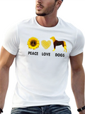 Peace Love Dogs Sunflower T-Shirt
