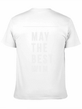 May The Best Win Black Graphic Tee