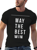 May The Best Win Black Graphic Tee