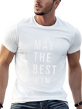 May The Best Win Black Graphic Tee
