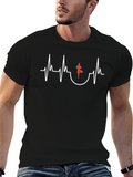 Yoga Heartbeat Graphic T-Shirt - Relaxed Fit