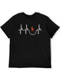 Yoga Heartbeat Graphic T-Shirt - Relaxed Fit