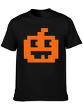 Pixel Pumpkin Halloween T-Shirt