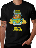 Scooby Doo Happy Campers Black T-Shirt