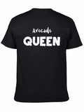 Avocado Queen Graphic Tee - Unisex Black T-Shirt