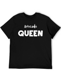 Avocado Queen Graphic Tee - Unisex Black T-Shirt
