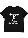 Merry Gainzmas Weightlifting Christmas T-Shirt