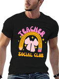 Teacher Social Club Black Graphic T-Shirt
