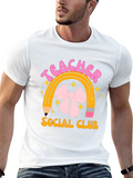 Teacher Social Club Black Graphic T-Shirt
