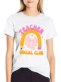 Teacher Social Club Black Graphic T-Shirt